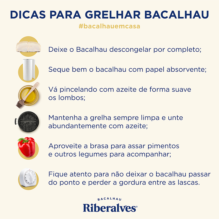 Dicas para grelhar Bacalhau - Riberalves 