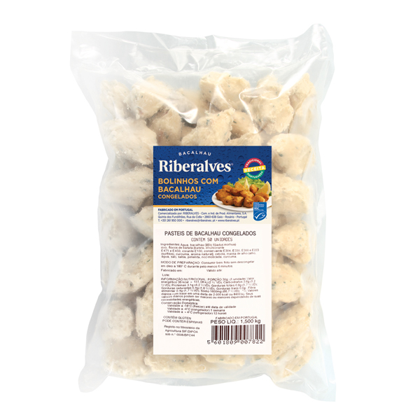 Bolinhos com Bacalhau saco