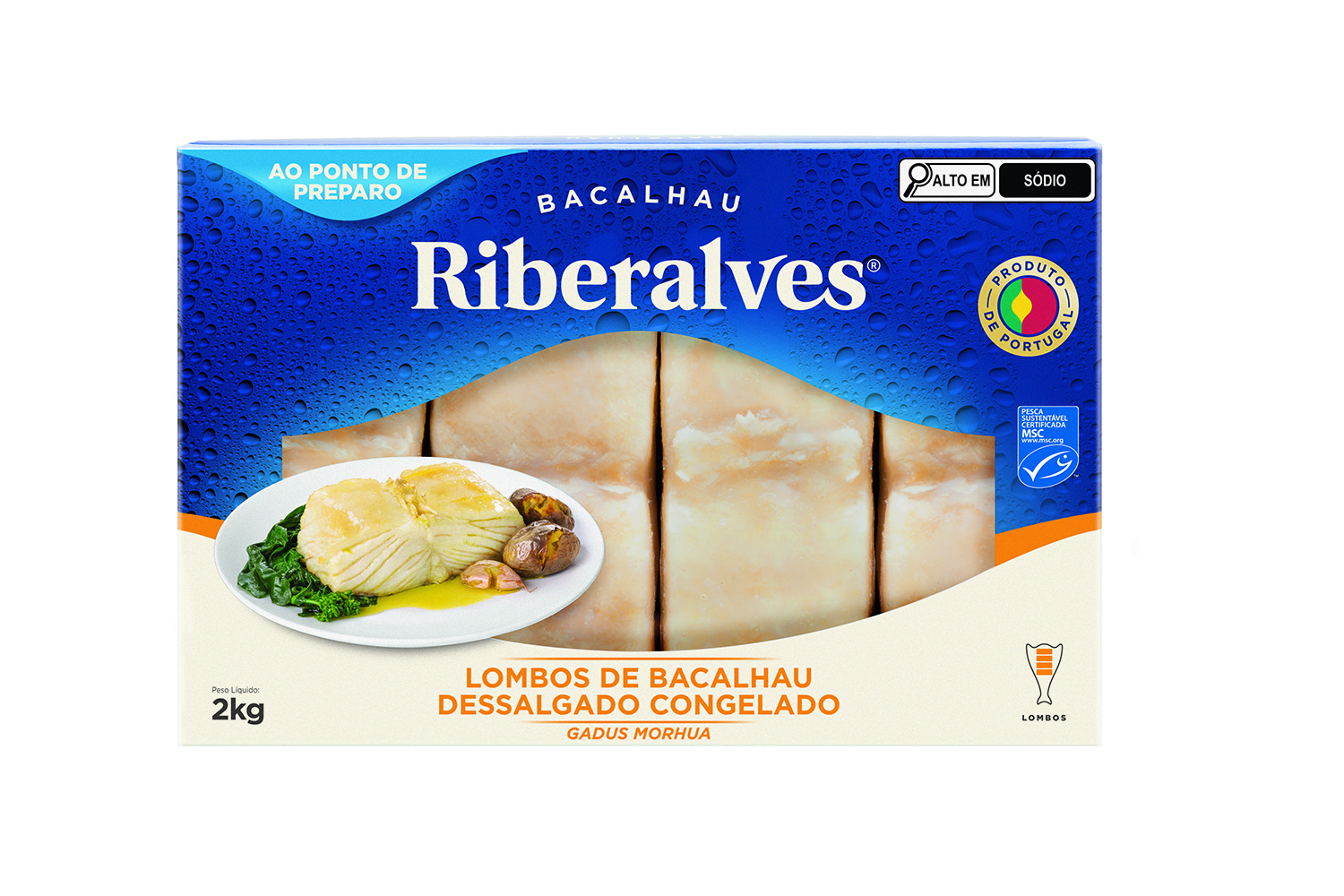 Lombos de Bacalhau morhua 2Kg