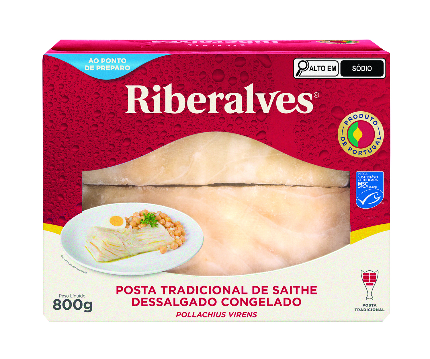 Posta Tradicional de Saithe 800g