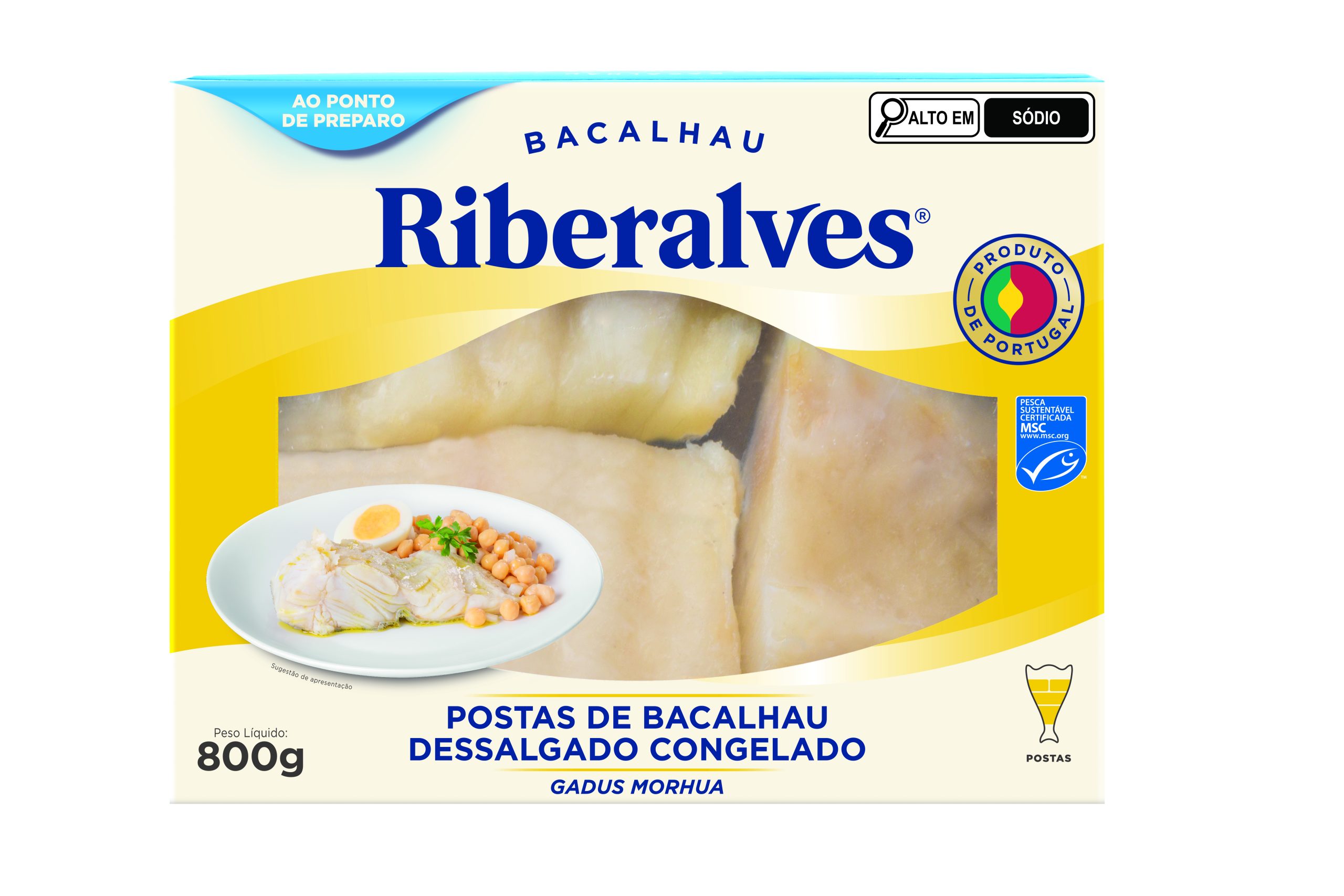 Postas morhua 800g