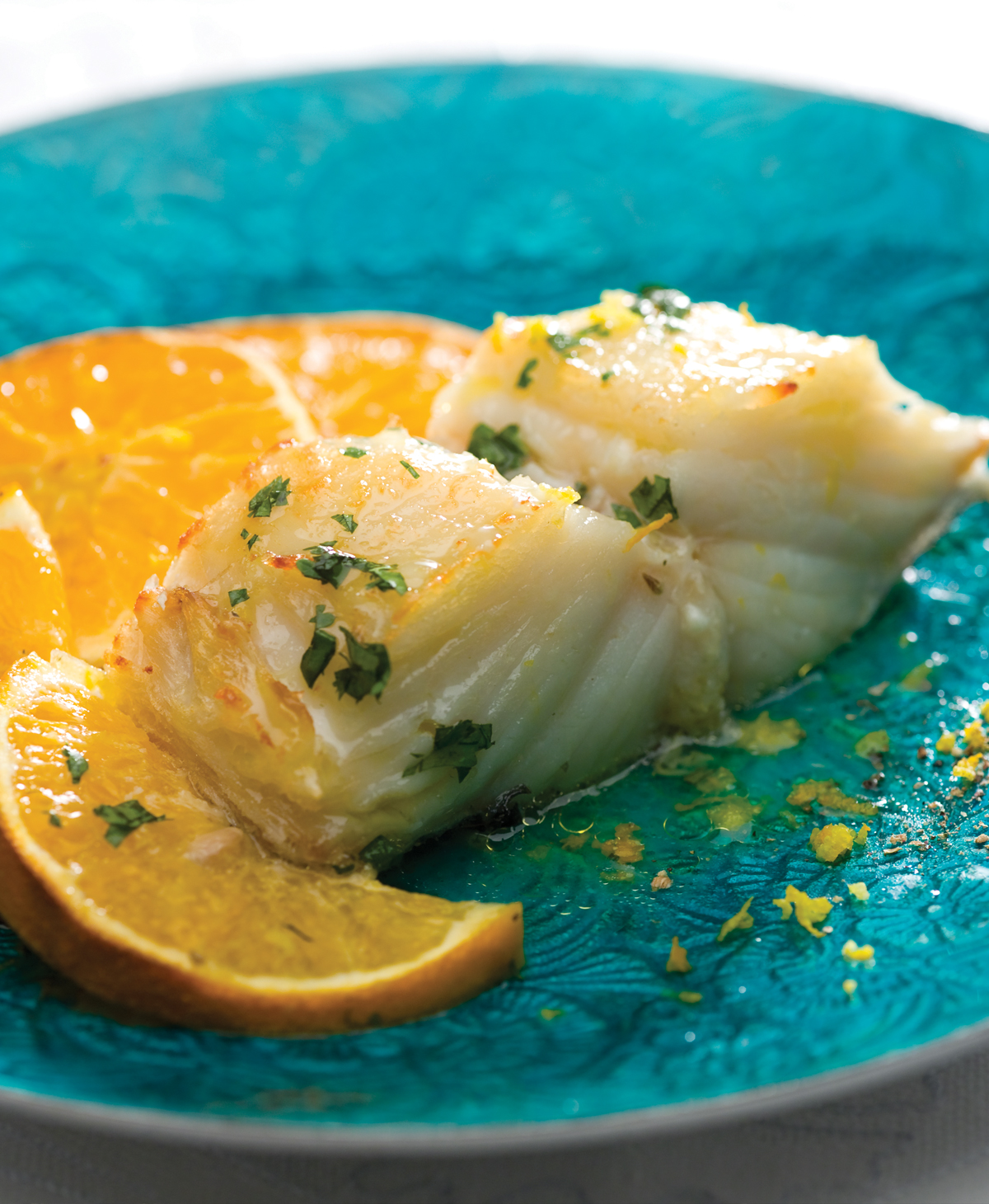 Bacalhau assado com laranja - Riberalves